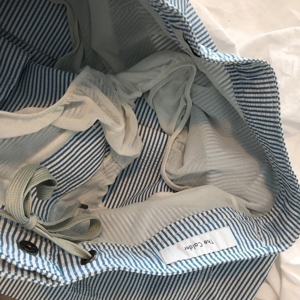Onia Striped Calder Swim Trunk